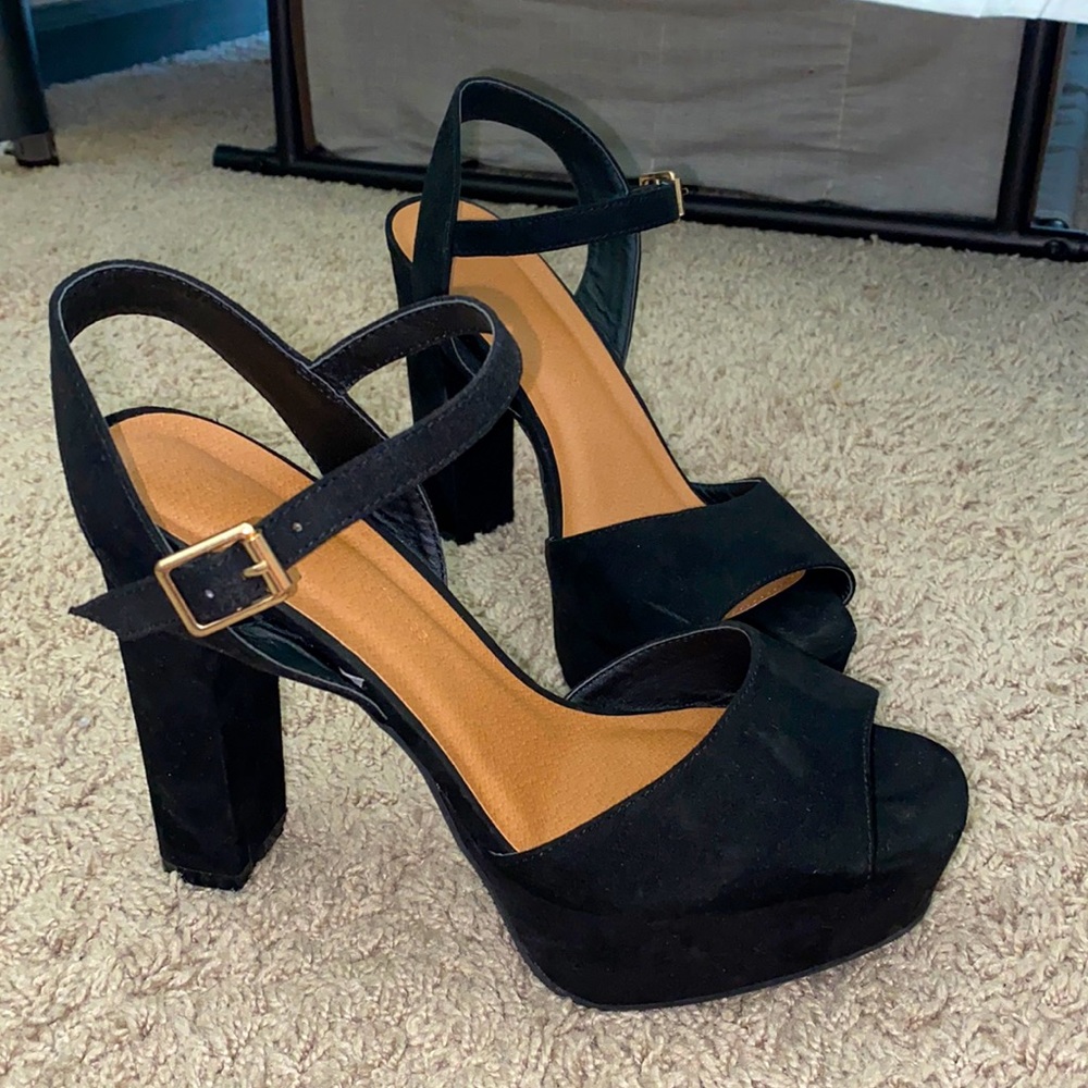 Black Wild Diva Heels